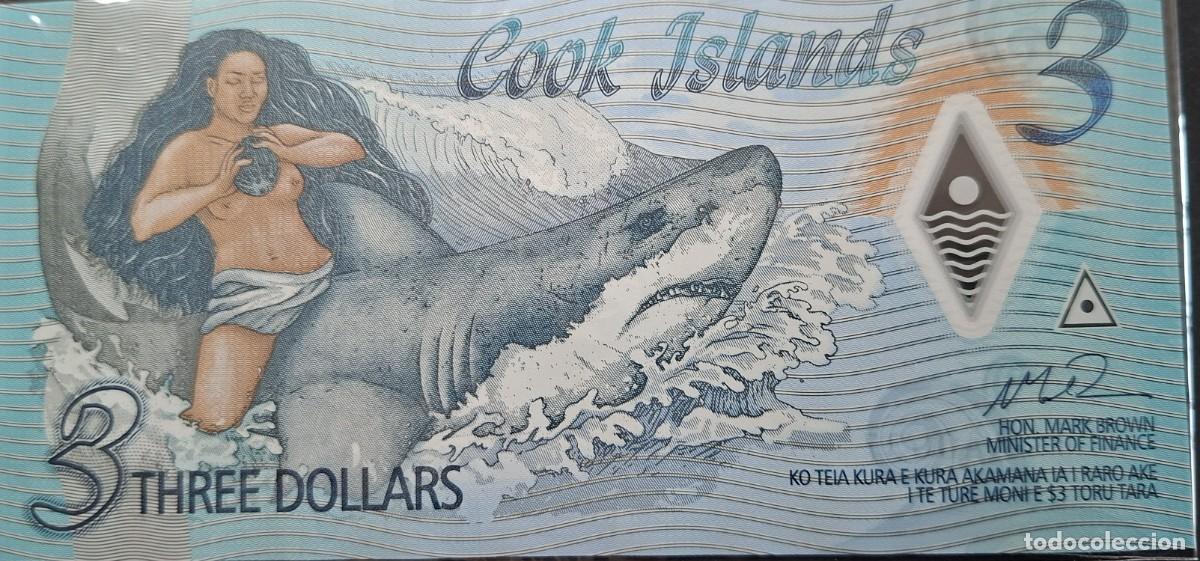 Billetes extranjeros: ISLAS COOK 3$ A&Ntilde;O 2021 PICK 11a