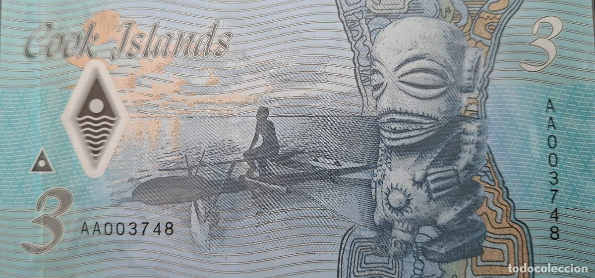 Billetes extranjeros: ISLAS COOK 3$ A&Ntilde;O 2021 PICK 11a - Foto 2