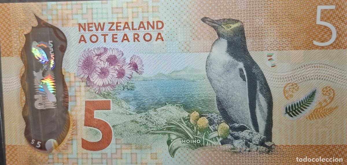 Billetes extranjeros: NUEVA ZELANDA 5$ A&Ntilde;O 2015 PICK 191a UNC - Foto 2