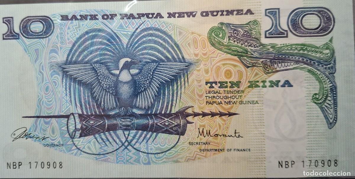 Billetes extranjeros: PAP&Uacute;A NUEVA GUINEA 10 KINA A&Ntilde;O 1985/87 PICK 7 UNC