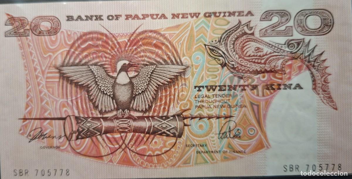 Billetes extranjeros: PAP&Uacute;A NUEVA GUINEA 20 KINA A&Ntilde;O 1989/92 PICK 10a UNC