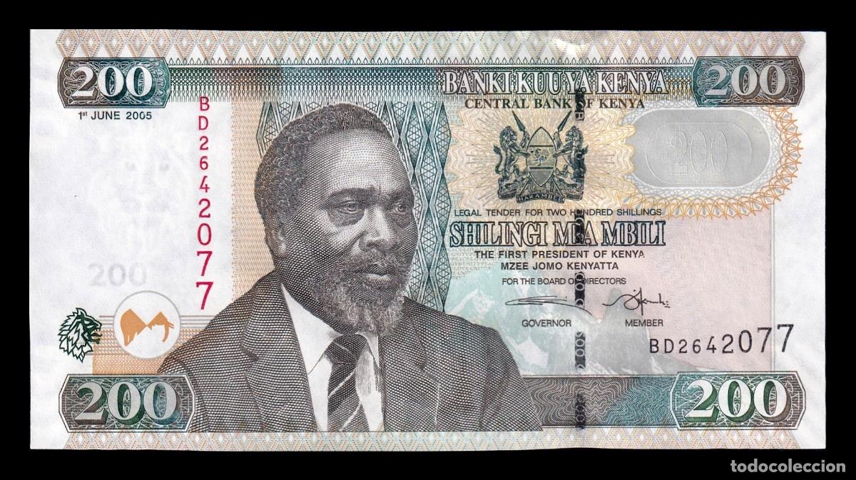 Billetes extranjeros: Kenia 200 Shillings Jomo Kenyatta 2005 Pick 49a Sc Unc