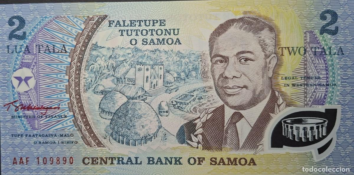 Billetes extranjeros: SAMOA 2 Tālā A&Ntilde;O 1990 PICK 31f UNC