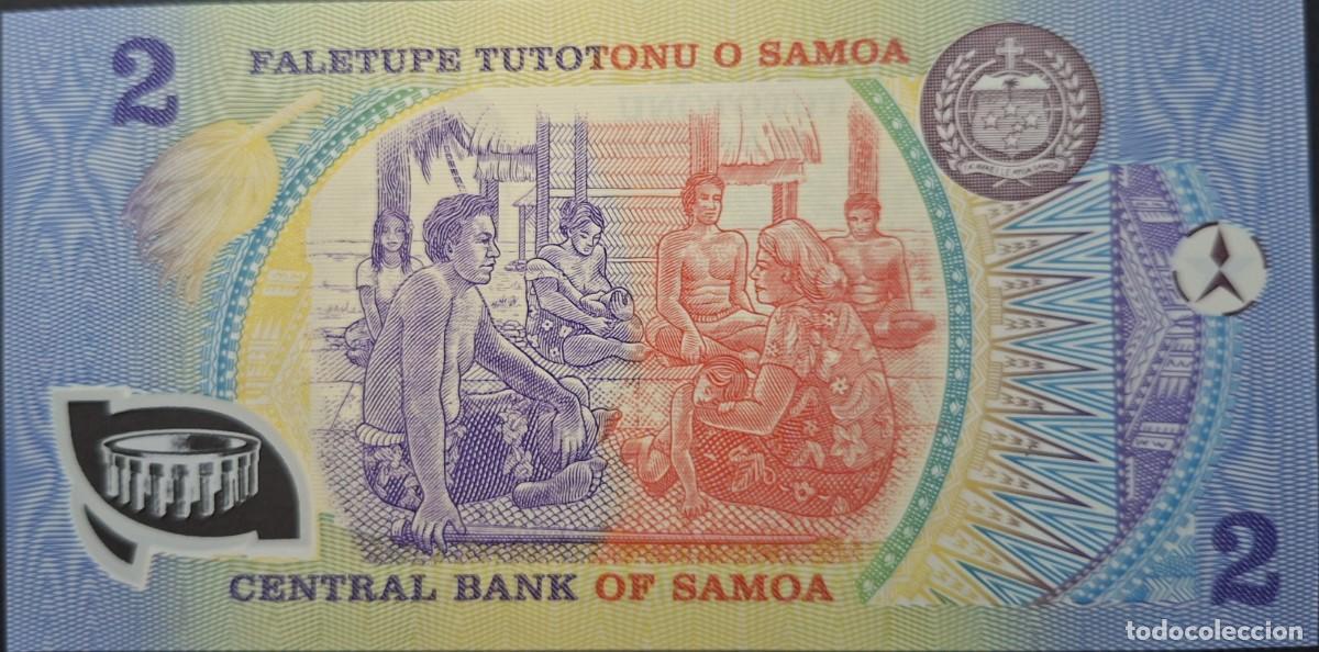 Billetes extranjeros: SAMOA 2 Tālā A&Ntilde;O 1990 PICK 31f UNC - Foto 2