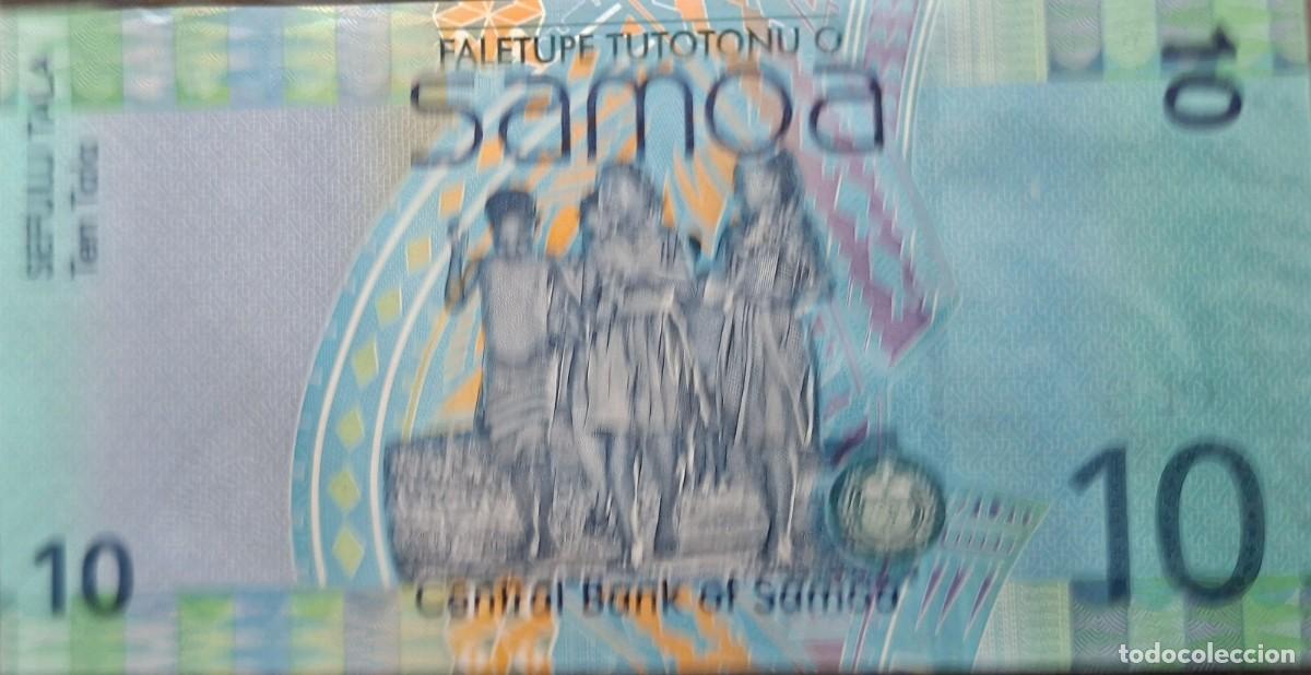 Billetes extranjeros: SAMOA 10 Tālā A&Ntilde;O 2017 PICK 39b UNC - Foto 2