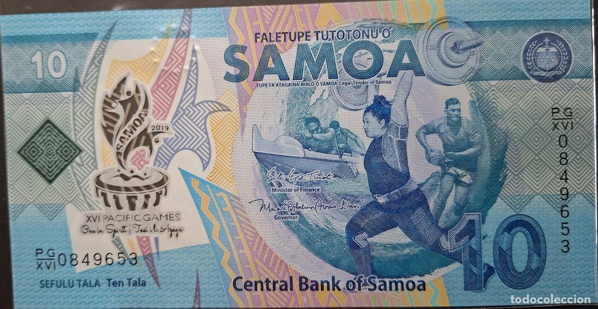 Billetes extranjeros: SAMOA 10 Tālā A&Ntilde;O 2019 PICK 45a UNC