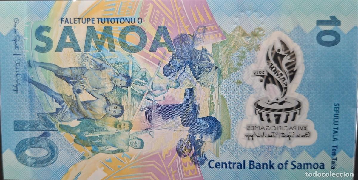 Billetes extranjeros: SAMOA 10 Tālā A&Ntilde;O 2019 PICK 45a UNC - Foto 2