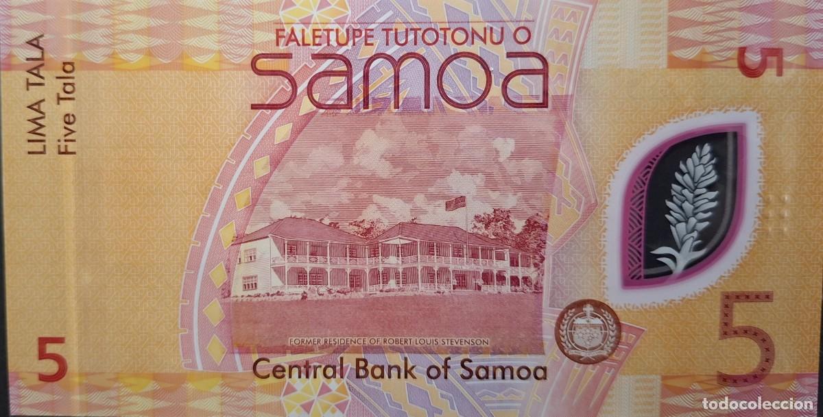 Billetes extranjeros: SAMOA 5 Tālā A&Ntilde;O 2023 PICK 47a UNC - Foto 2