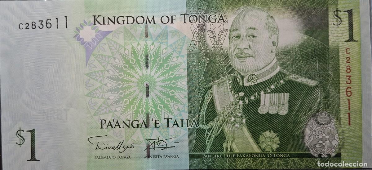 Billetes extranjeros: TONGA 1 Pa'anga A&Ntilde;O 2009 PICK 37a UNC