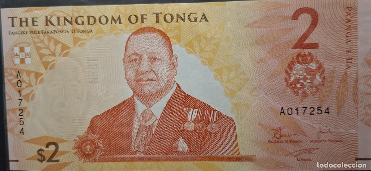 Billetes extranjeros: TONGA 2 Pa'anga A&Ntilde;O 2023 PICK 50a UNC