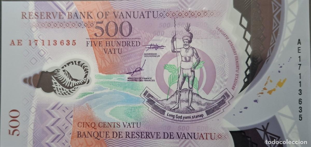 Billetes extranjeros: VANUATU 500 Vatu A&Ntilde;O 2017 PICK 18a.2 UNC