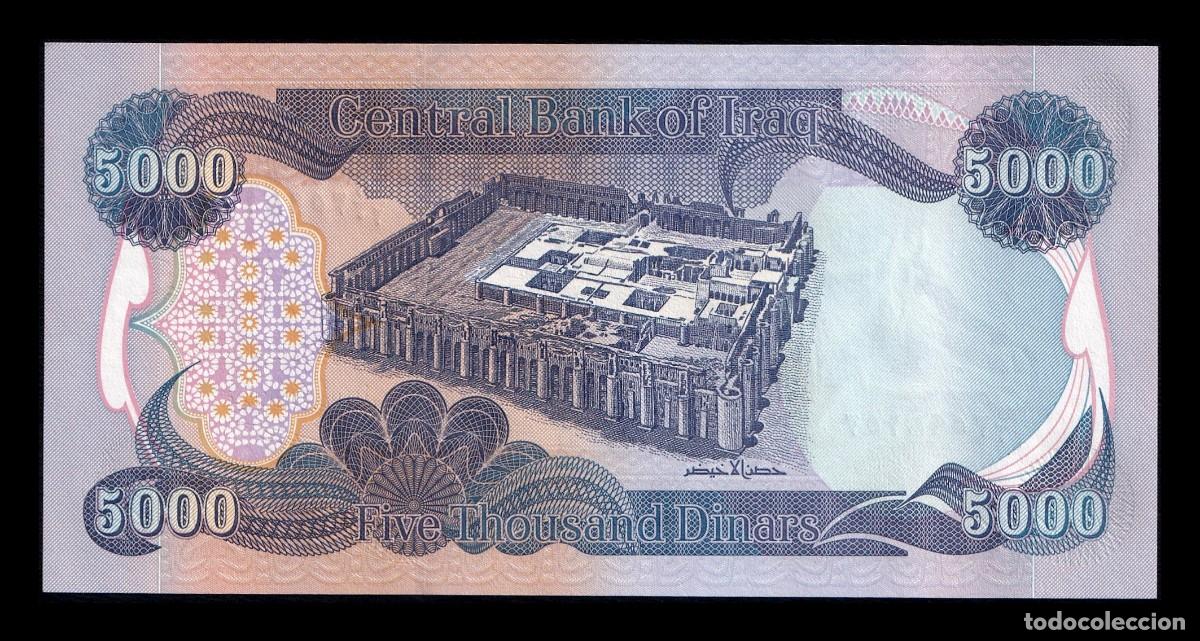 Billetes extranjeros: Irak 5000 Dinares 2003 Pick 94a Sc Unc - Foto 2