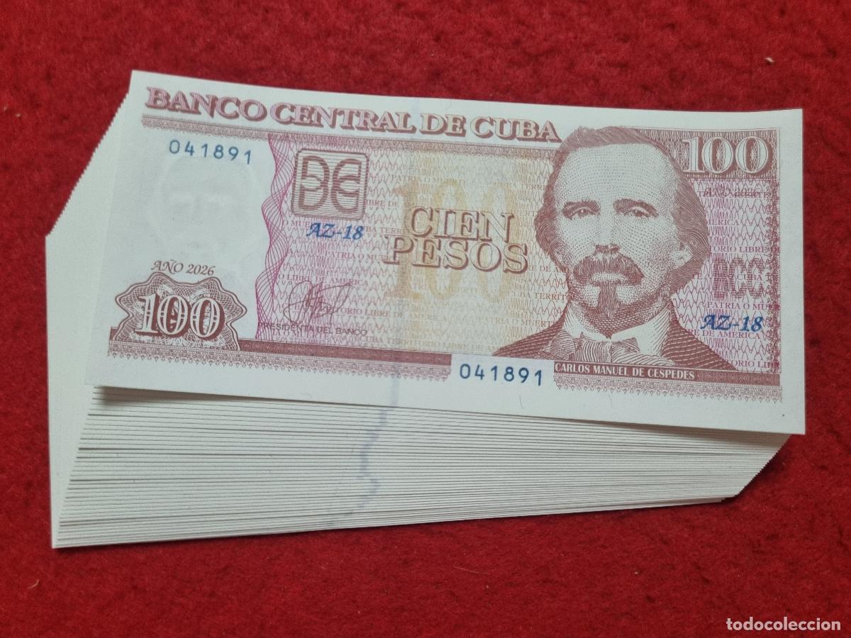Billetes extranjeros: KU 1 BILLETE CUBA 100 PESOS 2026 SIN CIRCULAR ORIGINAL