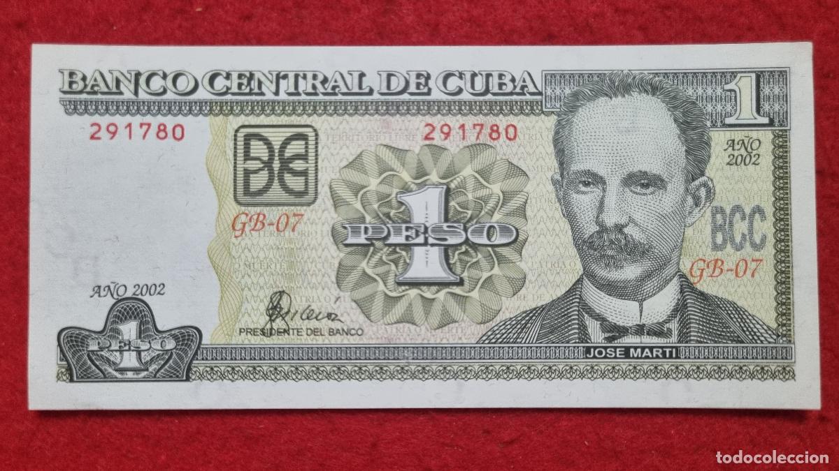 Billetes extranjeros: Q1 BILLETE CUBA 1 PESO JOSE MARTI 2002 SIN CIRCULAR ORIGINAL T780