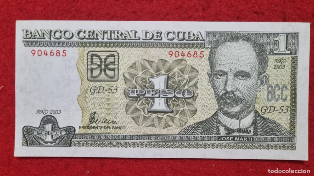 Billetes extranjeros: Q1 BILLETE CUBA 1 PESO JOSE MARTI 2003 SIN CIRCULAR ORIGINAL T685