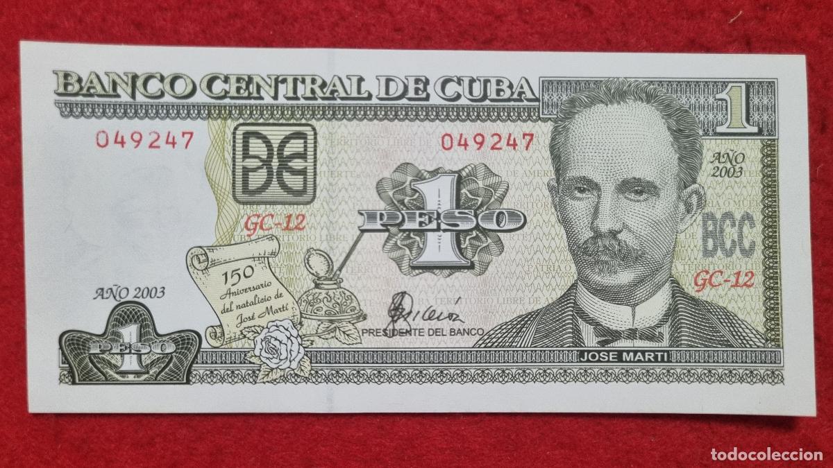 Billetes extranjeros: Q1 BILLETE CUBA 1 PESO JOSE MARTI 2003 SIN CIRCULAR ORIGINAL T247