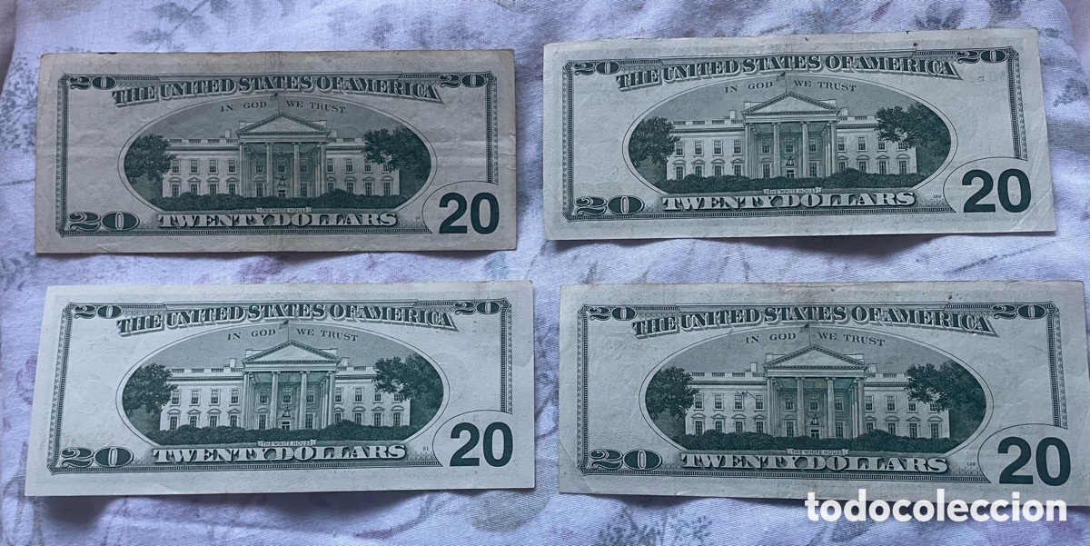 Billetes extranjeros: LOTE EXCLUSIVO DE 13 BILLETES DE D&Oacute;LARES ESTADOUNIDENSES (USD)