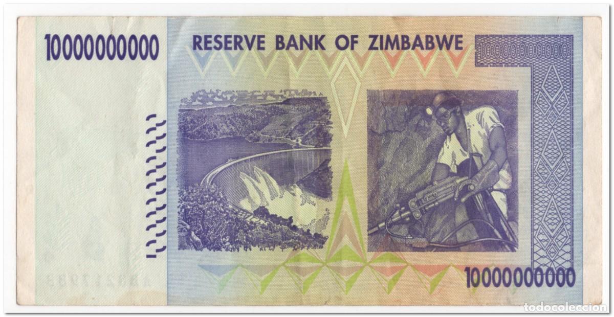 Billetes extranjeros: ZIMBABWE,10 BILLION DOLLARS,2008,P.85,VF - Foto 2