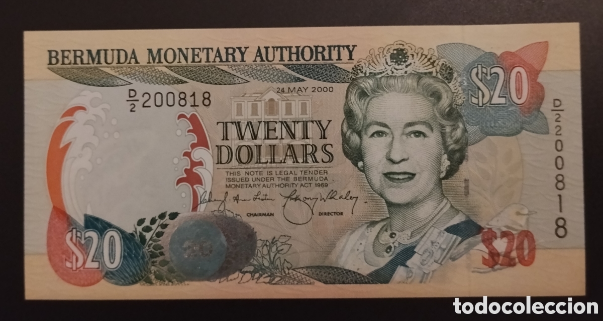 Billetes extranjeros: BERMUDA : 20 D&oacute;lares 2000.SC.UNC.pk#.53A
