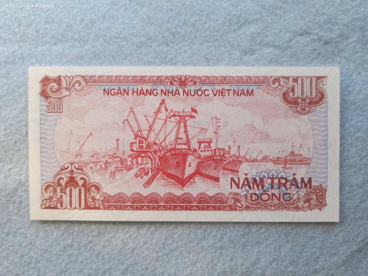 Notas Internacionais: Vietnam. 500 Dong. A&ntilde;o 1988. Sin circular.