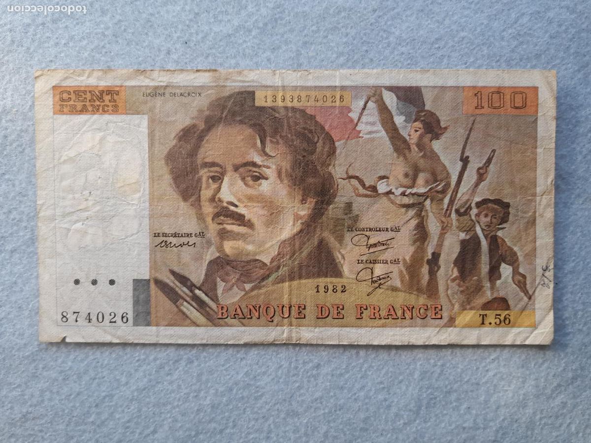 Billetes extranjeros: Francia. 100 Francos. A&ntilde;o 1982. - Foto 1
