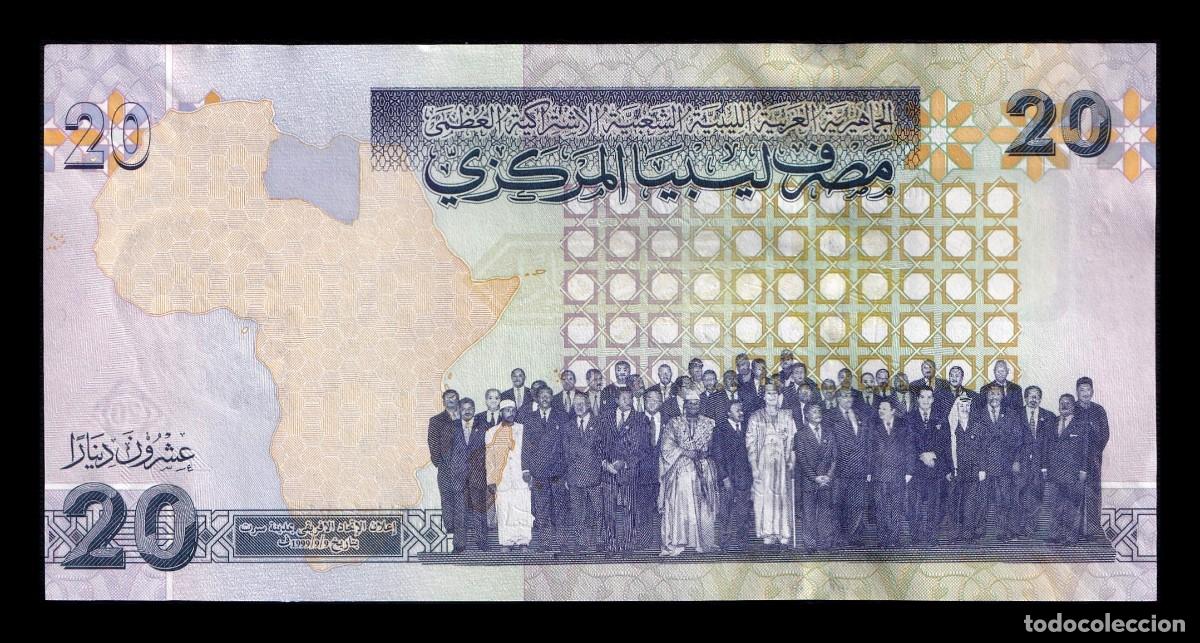 Billetes extranjeros: Libia 20 Dinares 2009 Pick 74 Sc Unc - Foto 2
