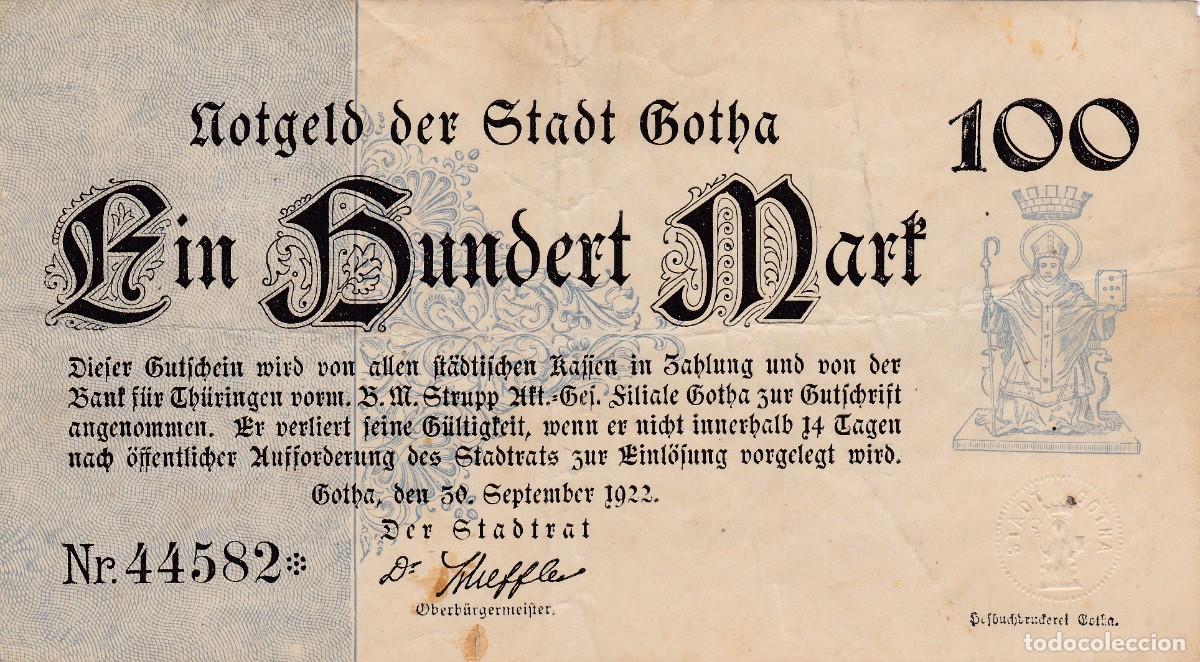 International Banknotes: ALEMANIA - 100 MARCOS DE 1922 - VER FOTOS
