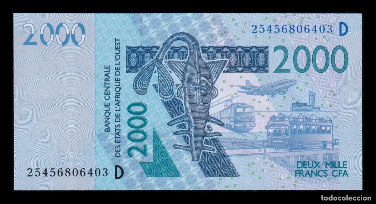 Billetes extranjeros: Estados de &Aacute;frica Occidental Mal&iacute; 2000 Francos 2025 Pick 416Dy Sc Unc