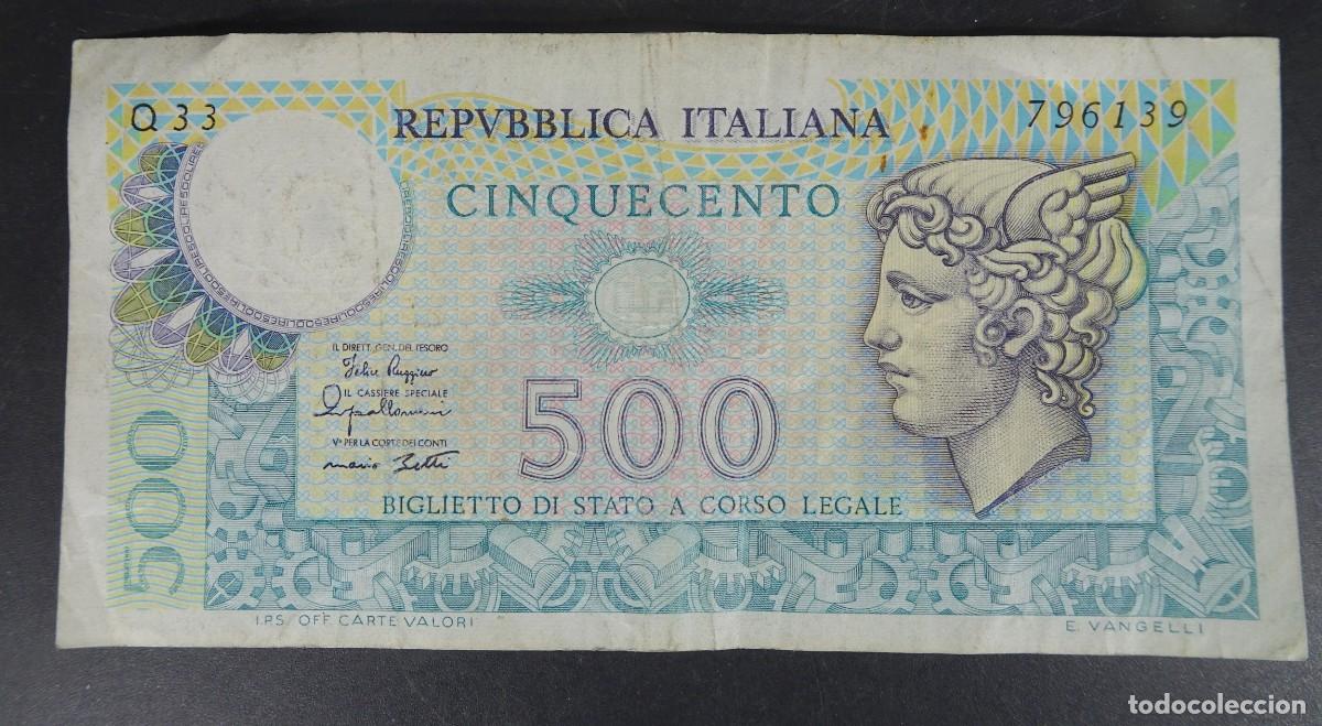 Billetes extranjeros: ANTIGUO BILLETE, 500 LIRAS , ITALIA 1979, VER FOTOS