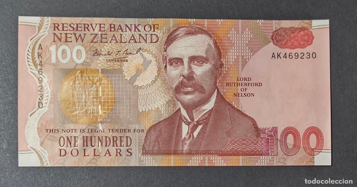 Billetes extranjeros: NUEVA ZELANDA (NEW ZEALAND). 100 $ (1992). S/C. Ave - mohoua cabecigualda.