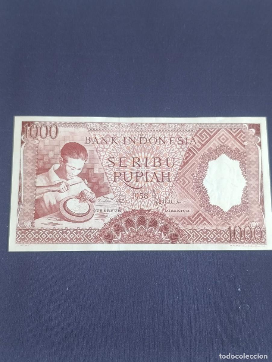 Billetes extranjeros: Billete Indonesia 1000 Rupias 1958 - Serie Artesanos