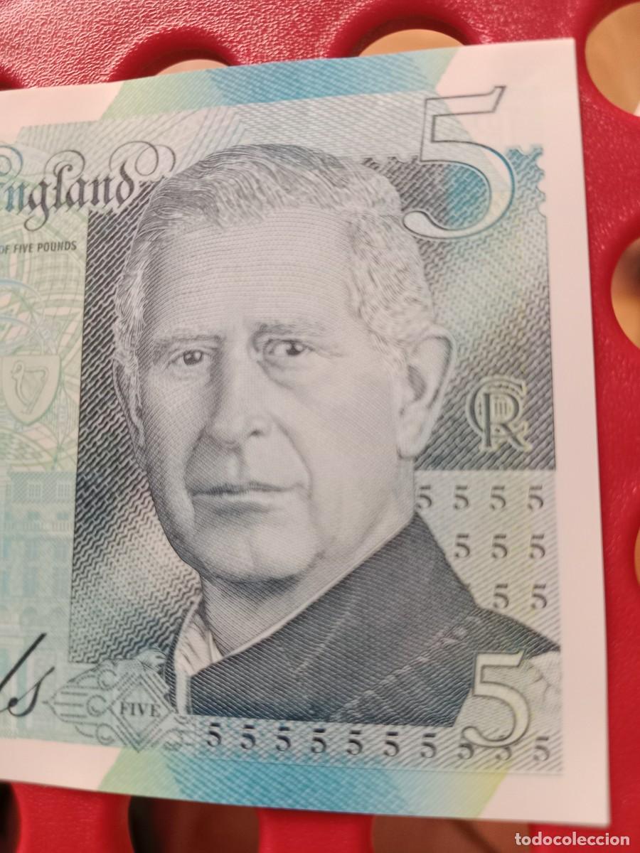 Billetes extranjeros: 5 Libras 2023, 2 billetes. - Foto 5