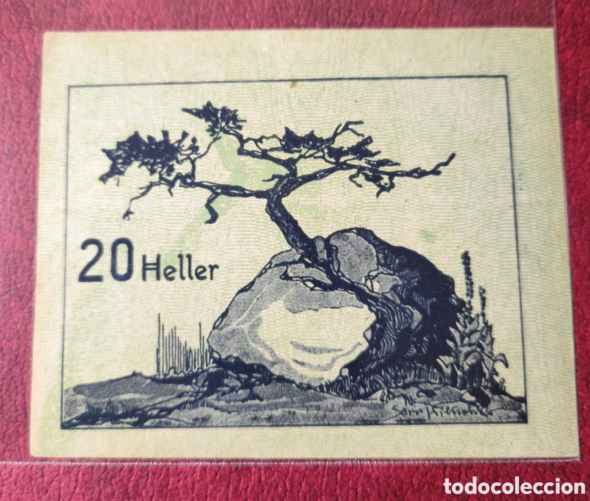 Billetes extranjeros: Austria. 1920. Notgeld. 20 heller - Foto 2