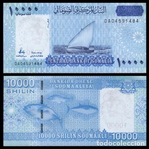 Billetes extranjeros: Somalia 10.000 Shilin 2010 (2023) Pick 41 SC