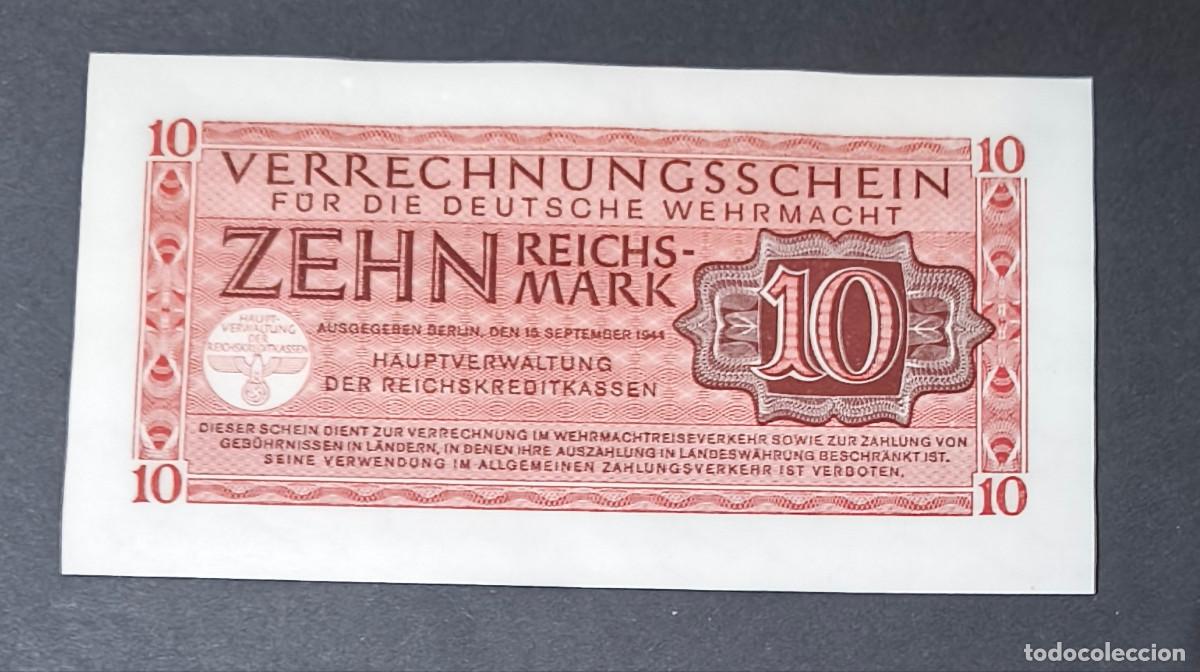 Billetes extranjeros: ALEMANIA. III reich. II G.M. WEHRMACHT. 10 reichsmark 1944. SC-/SC.