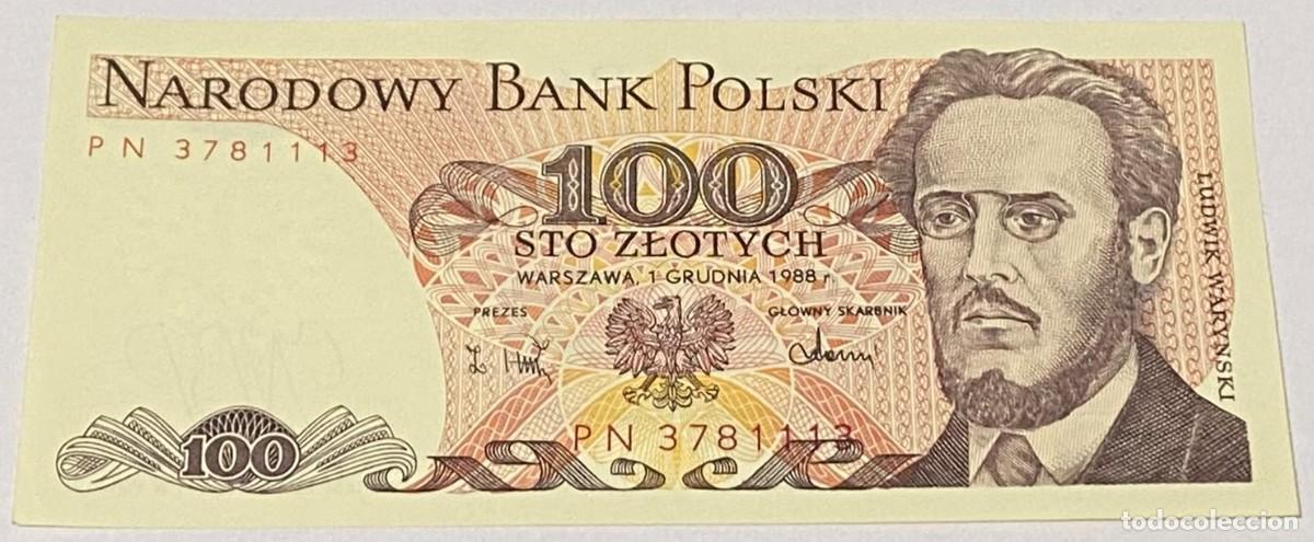 Billetes extranjeros: Billete 1988. Polonia. 100 Zlotich. SC - EBC. Sin Circular - Excelente Buena Conservaci&oacute;n