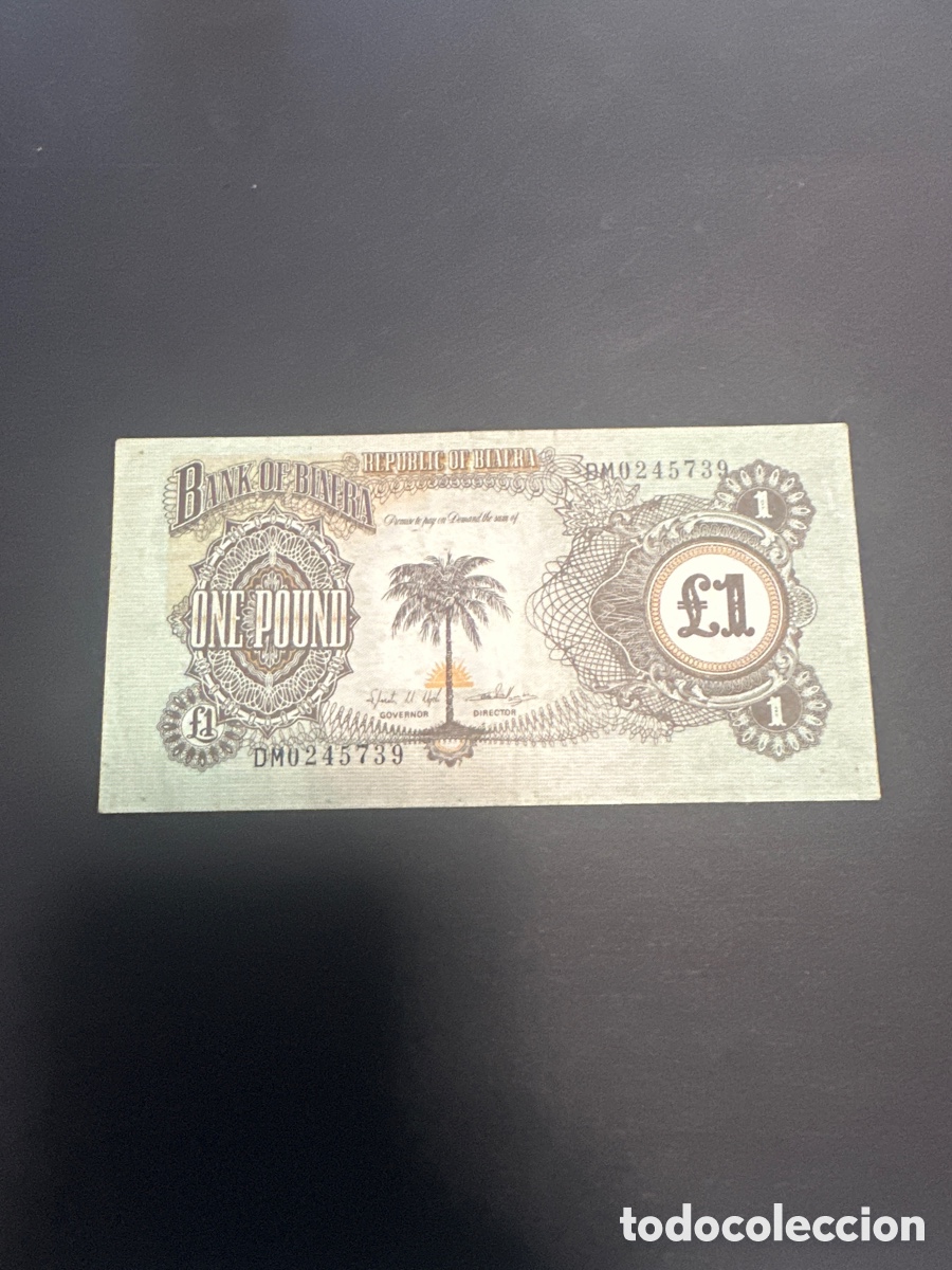 Billetes extranjeros: Billete de Biafra de 1 libra