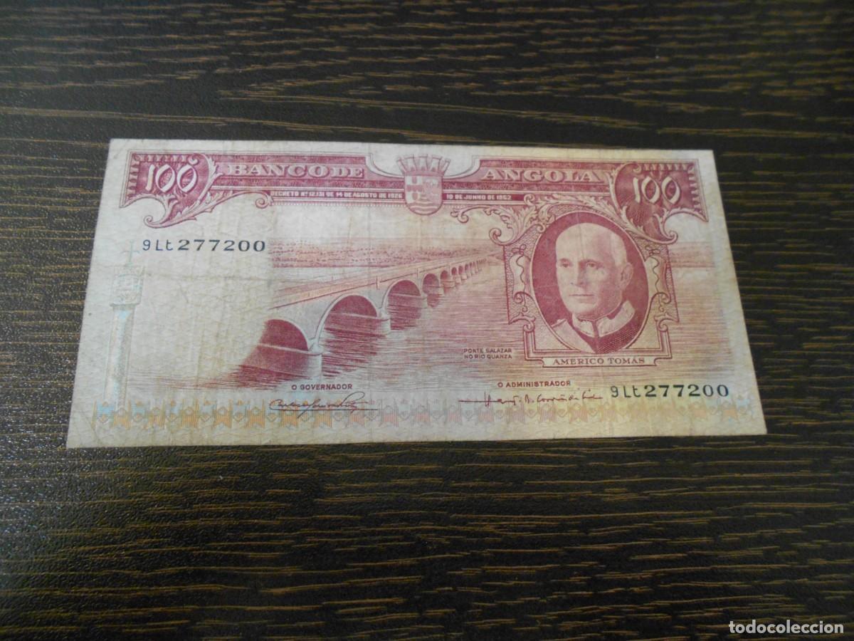 Billetes extranjeros: ANGOLA, BILLETE ANTIGUO 100 ESCUDOS 1962, PICK 94, BILLETE RARO, BC