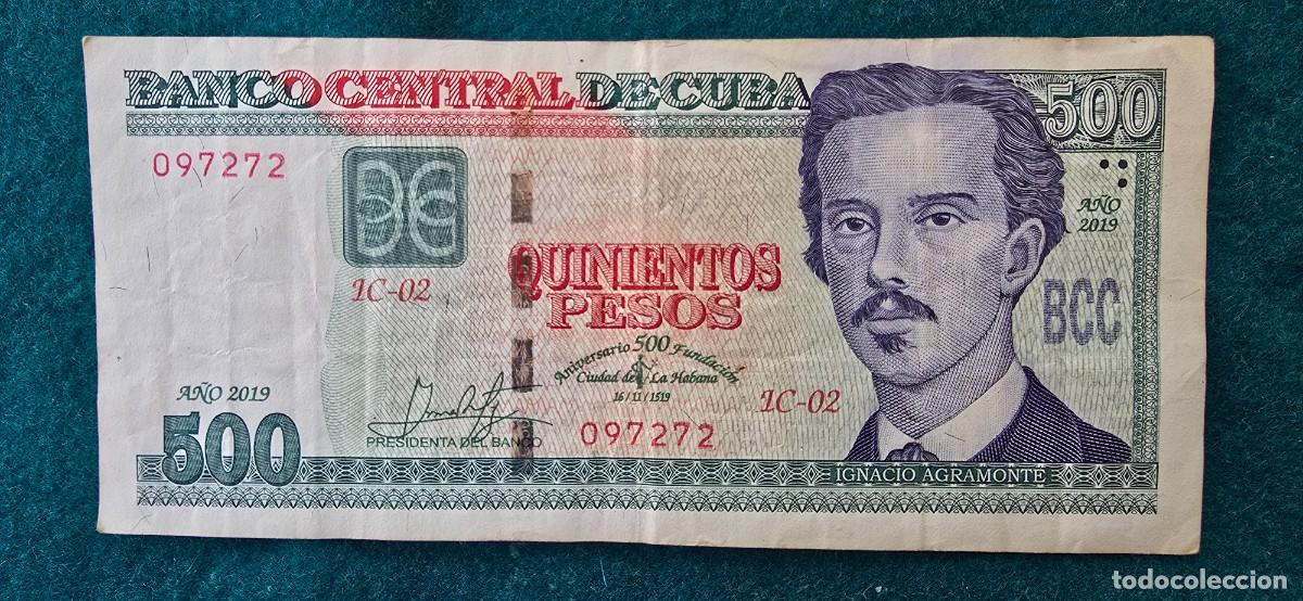 Billetes extranjeros: BILLETE 500 PESOS DE CUBA (2019) CONMEMORATIVO 500 A&Ntilde;OS FUNDACION DE LA HABANA