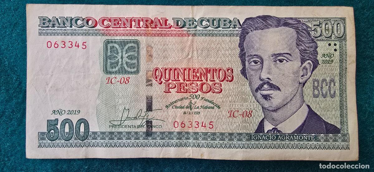 Billetes extranjeros: BILLETE 500 PESOS DE CUBA (2019) CONMEMORATIVO 500 A&Ntilde;OS FUNDACION DE LA HABANA