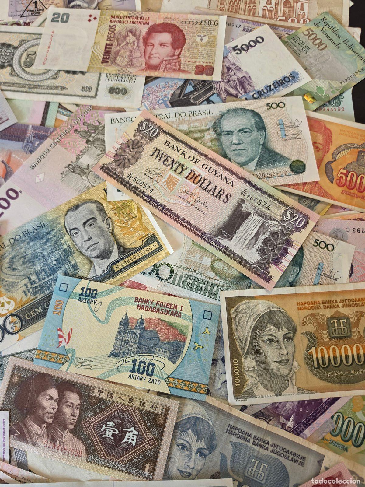 Billetes extranjeros: Lote de 200 billetes del mundo. - Foto 2