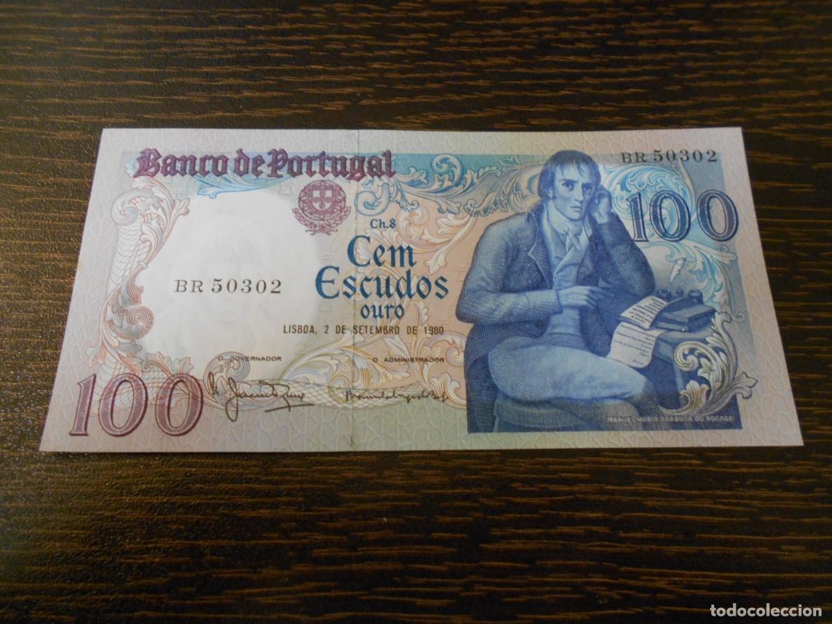 Billetes extranjeros: PORTUGAL, BILLETE ANTIGUO 100 ESCUDOS 1980, PICK 178a, VER FIRMAS, SC-UNC