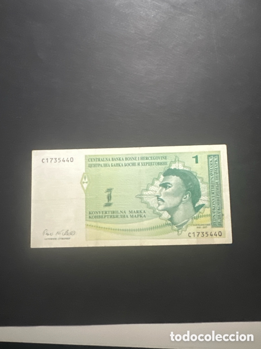 International Banknotes: Billete de Bosnia Herzegovina de 1 Marka