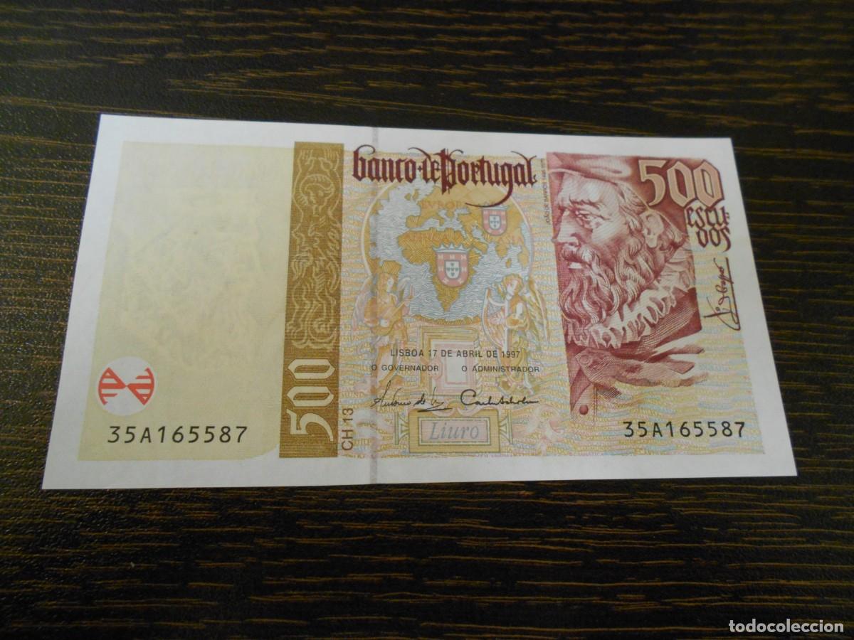 Billetes extranjeros: PORTUGAL, BILLETE 500 ESCUDOS 17-4-1997, PICK 187a, VER FIRMAS, EBC