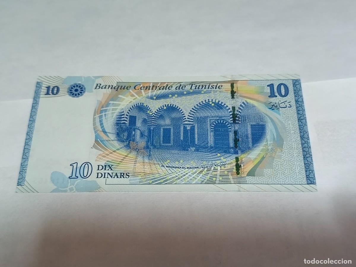 Billetes extranjeros: Tunisia 10dinar 2013 UNC. - Foto 2