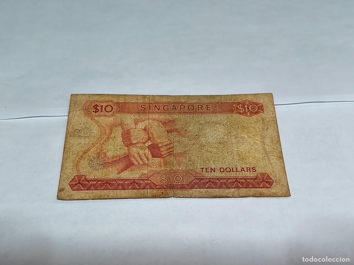Billetes extranjeros: Singapore 10dollars F. - Foto 2