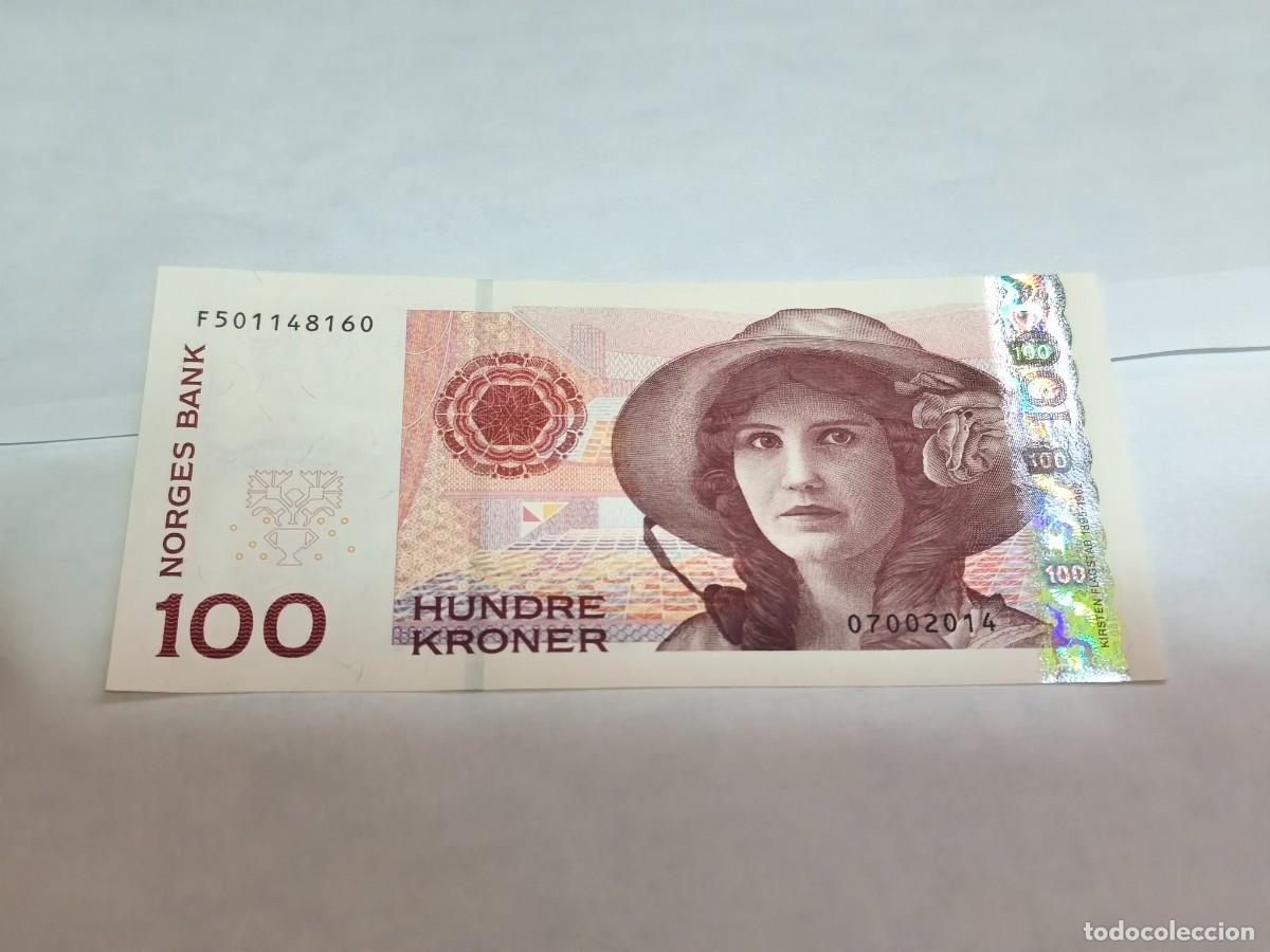 Billetes extranjeros: Noruega 100krones 2014 UNC-
