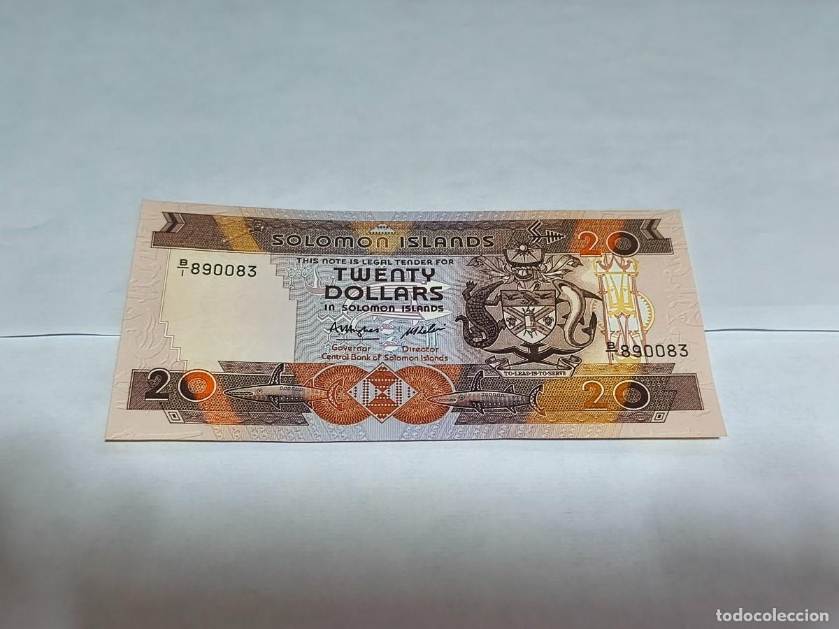 Billetes extranjeros: Solomon island 20dollars UNC.