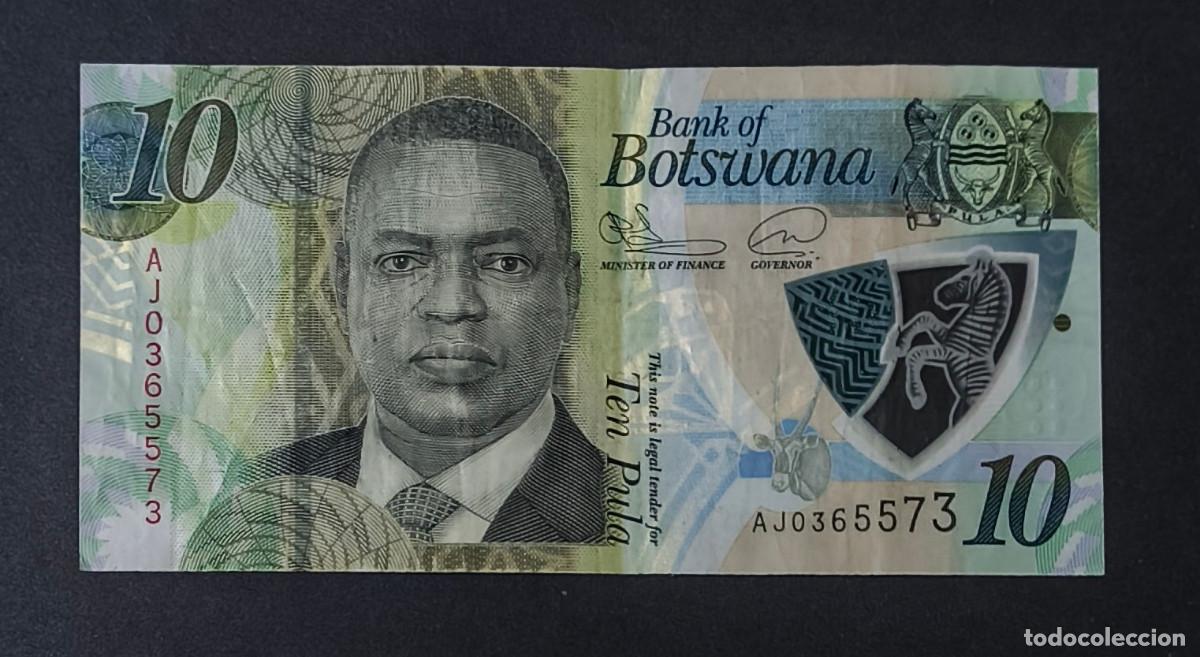 International Banknotes: BOTSWANA. 10 pula 2022. Billete de polimero.