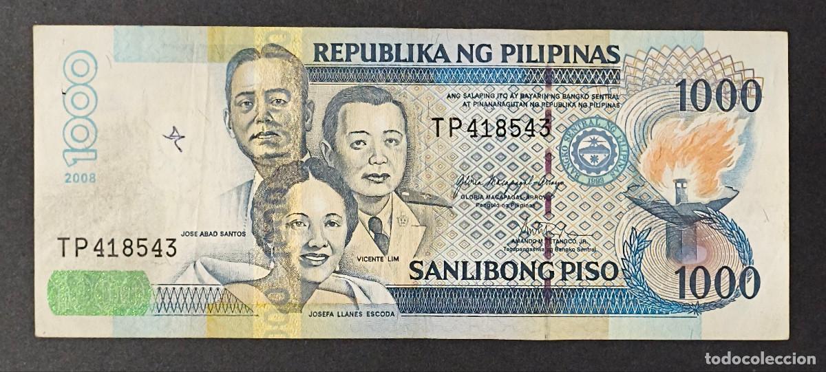 International Banknotes: FILIPINAS. 1000 piso 2008.